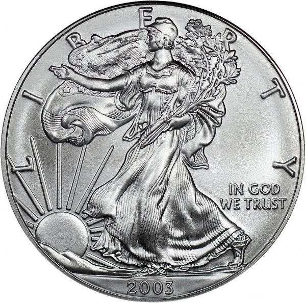 2003 American Silver Eagle Raw BU