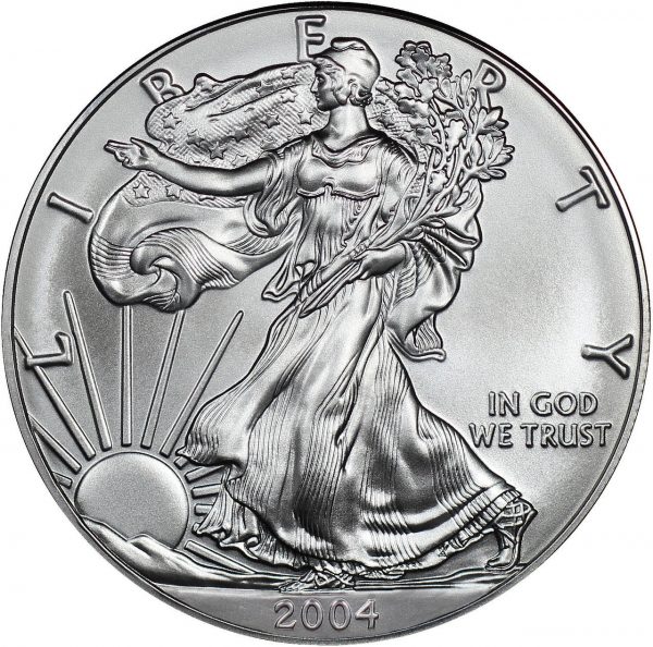 2004 American Silver Eagle Raw BU