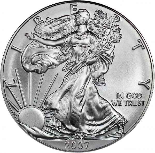 2007 American Silver Eagle Raw BU