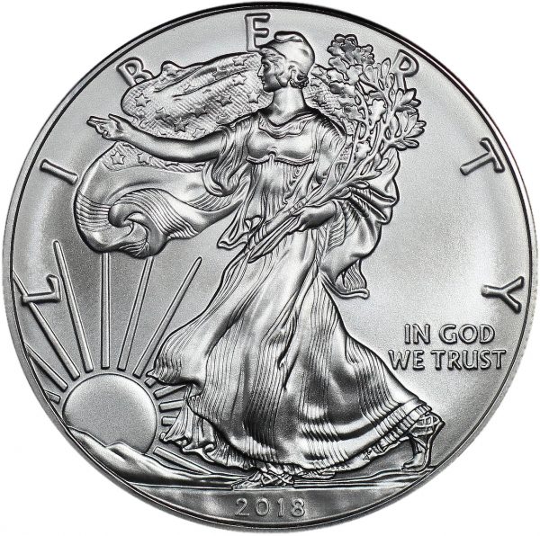 2018 American Silver Eagle Raw BU