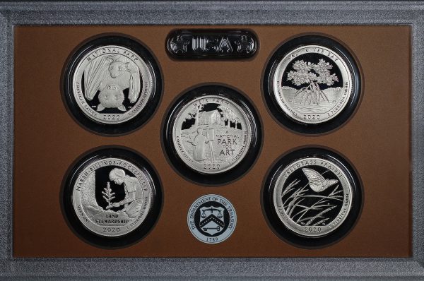 Reverse of this 2020-S America The Beautiful Proof Set Quarters