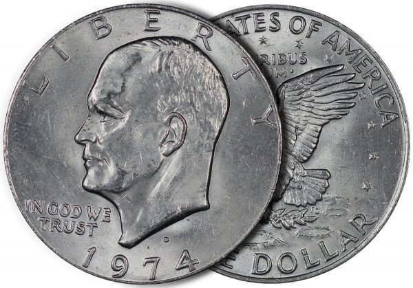 Eisenhower Dollar VG-AU+