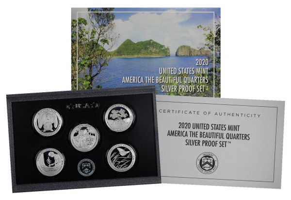 2020-S America The Beautiful Quarters Silver Proof Set