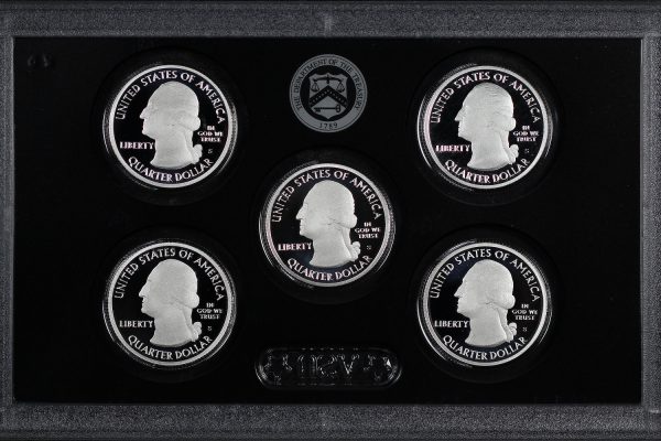 Reverse of this 2020-S America The Beautiful Quarters Silver Proof Set