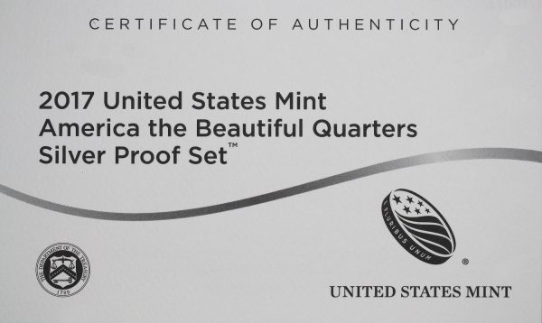 2017-S America The Beautiful Quarters Silver Proof Set - Image 5