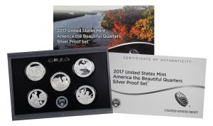 2017-S America The Beautiful Quarters Silver Proof Set