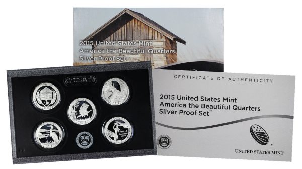 2015-S America The Beautiful Quarters Silver Proof Set
