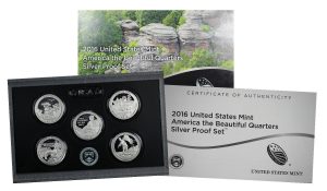 2016-S America The Beautiful Quarters Silver Proof Set