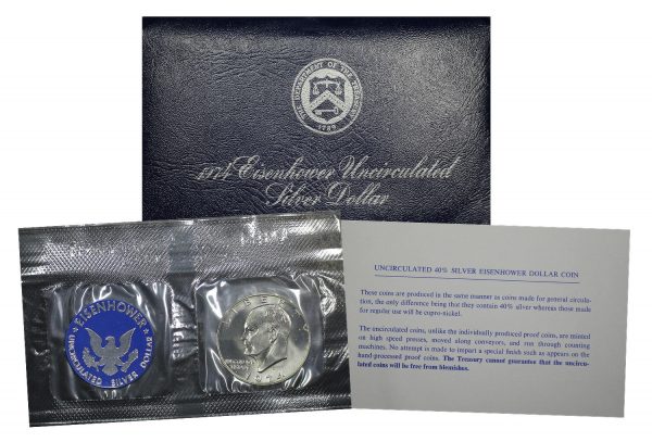 1974-S Eisenhower Dollar Silver Uncirculated Pouch