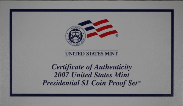 Gallery image of this 2007-S United States Mint Presidential $1 Proof Set