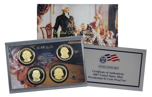 Obverse of this 2007-S United States Mint Presidential $1 Proof Set