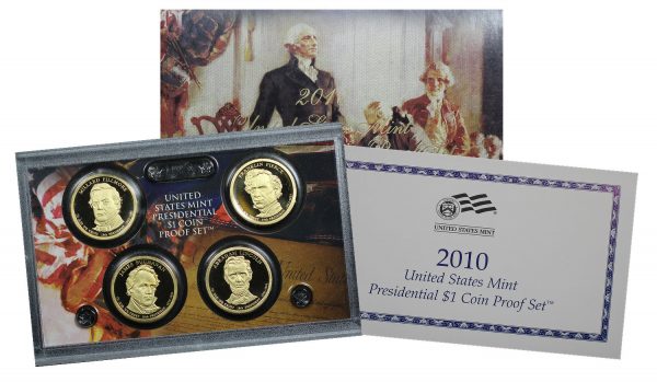 Obverse of this 2010-S United States Mint Presidential $1 Proof Set