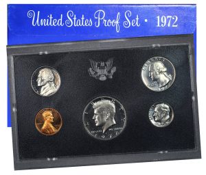 Obverse of this 1972-S United States Mint Proof Set