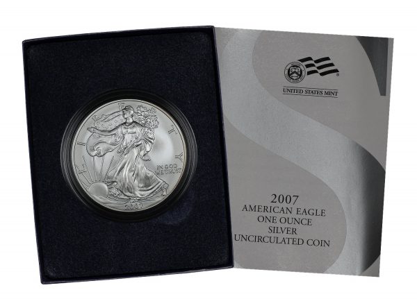2007-W Uncirculated Burnished American Silver Eagle