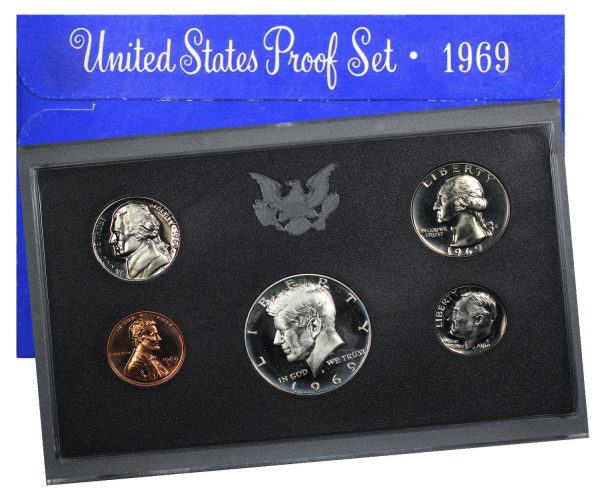 Obverse of this 1969-S United States Mint Proof Set