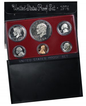 Obverse of this 1974-S United States Mint Proof Set