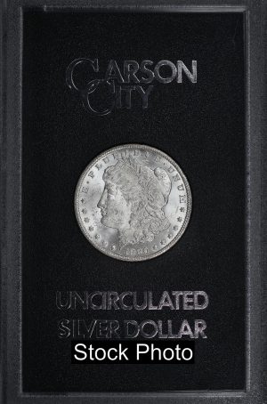 Obverse of this 1880-CC Morgan Dollar Reverse of 1878 GSA Hard Pack With Box & Dated COA