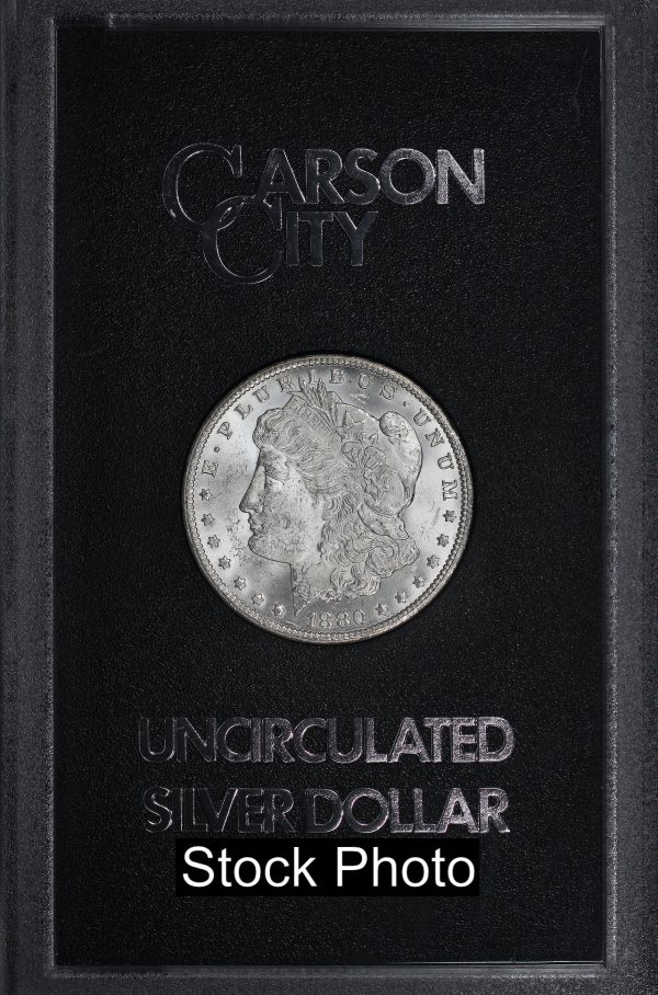 Obverse of this 1880-CC Morgan Dollar Reverse of 1878 GSA Hard Pack With Box & Dated COA