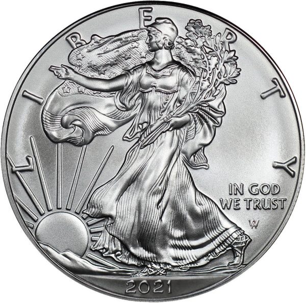 2021 Type 2 American Silver Eagle BU - Image 2