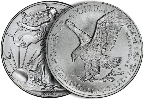 2021 Type 2 American Silver Eagle BU