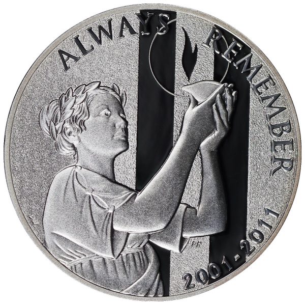 2011-W 9/11 National Medal Commemorative $1 Silver Proof OGP