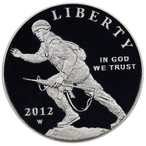 2012-W Infantry Soldier Commemorative $1 Silver Proof OGP