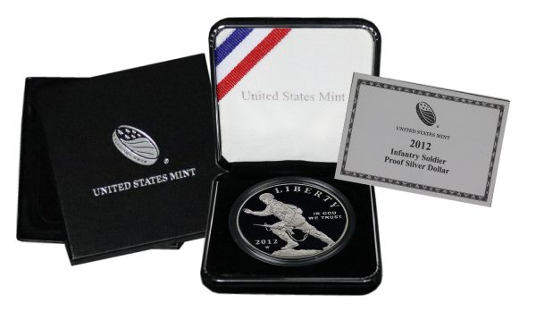 2012-W Infantry Soldier Commemorative $1 Silver Proof OGP - Image 2