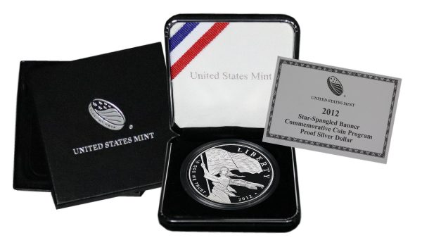2012-P Star-Spangled Banner Commemorative $1 Silver Proof OGP - Image 2