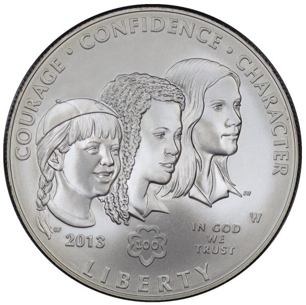 2013-W Girl Scouts of the USA Centennial Commemorative $1 Silver Uncirculated OGP