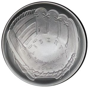 2014-P National Baseball Hall of Fame Commemorative $1 Silver Uncirculated OGP