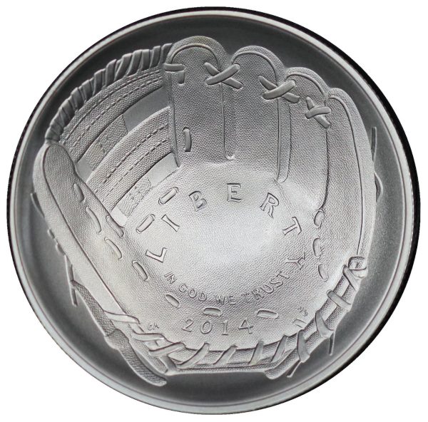 2014-P National Baseball Hall of Fame Commemorative $1 Silver Uncirculated OGP
