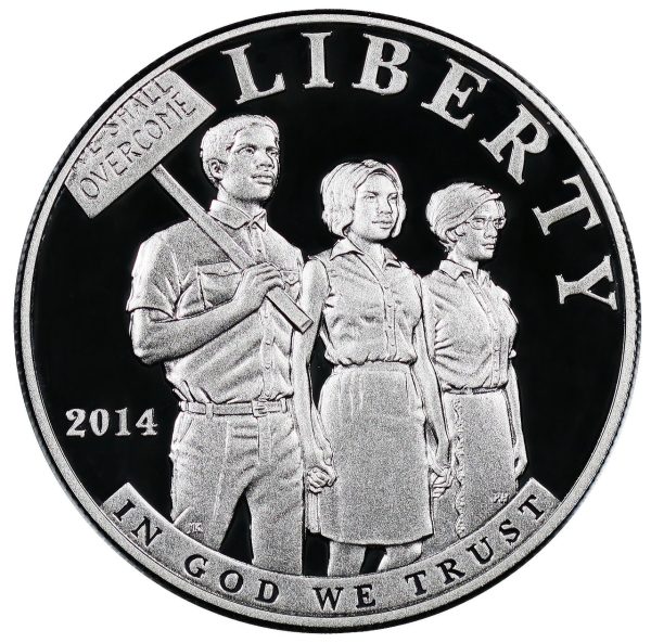 2014-P Cilvil Rights Act of 1964 Commemorative $1 Silver Proof OGP