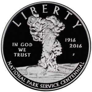 2016-P National Park Service Commemorative $1 Silver Proof OGP