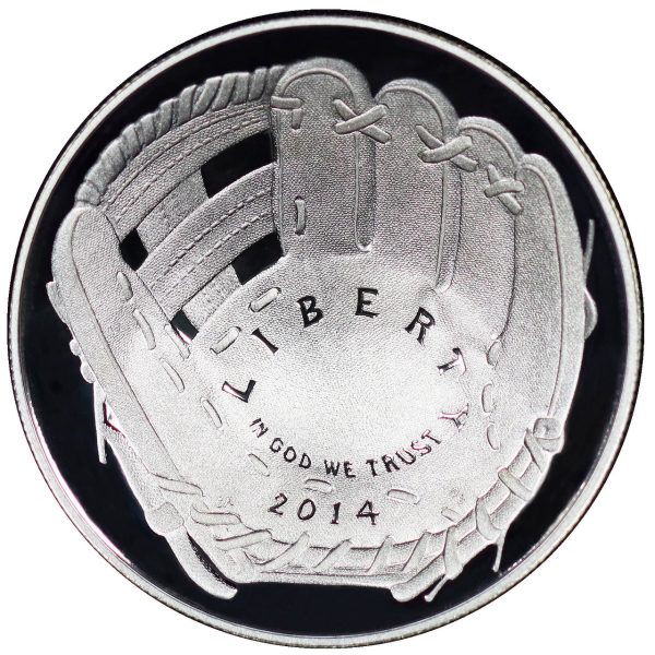2014-P National Baseball Hall of Fame Commemorative $1 Silver Proof OGP