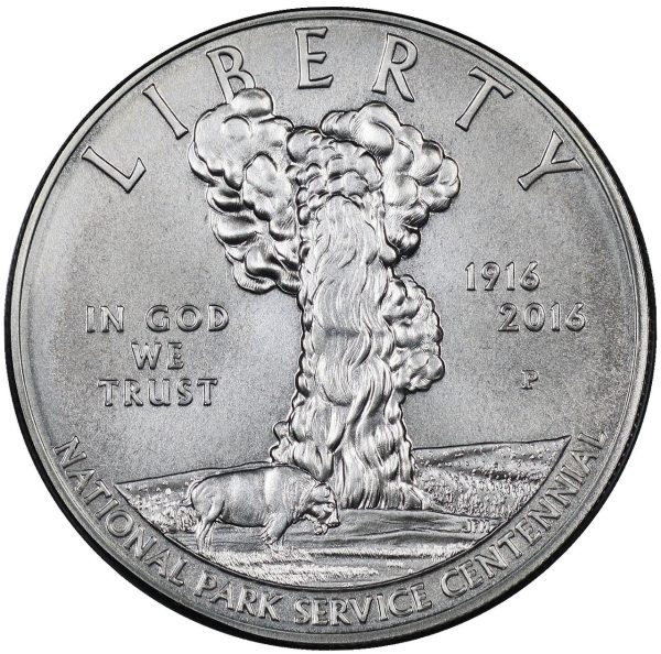 2016-P National Park Service Commemorative $1 Silver Uncirculated OGP