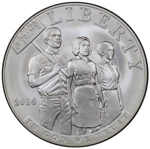 2014-P Cilvil Rights Act of 1964 Commemorative $1 Silver Uncirculated OGP