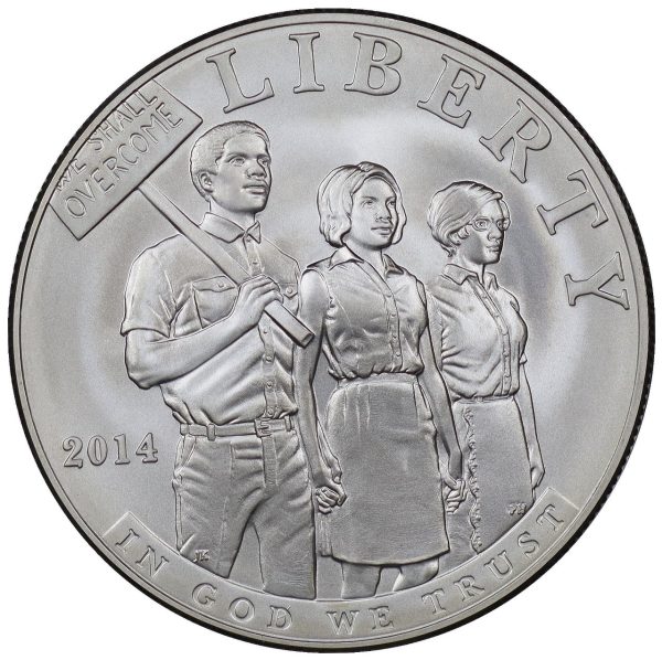 2014-P Cilvil Rights Act of 1964 Commemorative $1 Silver Uncirculated OGP