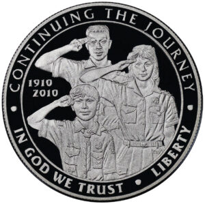 2010-P Boy Scouts of America Commemorative $1 Silver Proof OGP