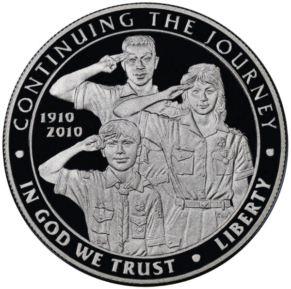 2010-P Boy Scouts of America Commemorative $1 Silver Proof OGP