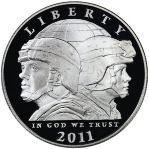 2011-P United States Army Commemorative $1 Silver Proof OGP
