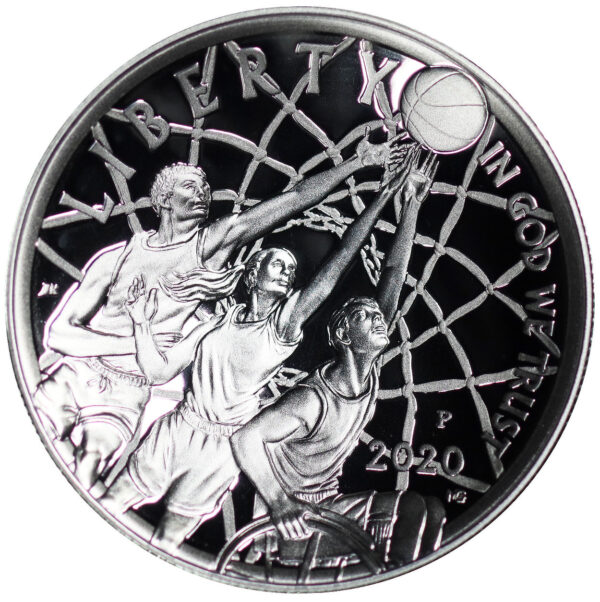 2020-P Basketball Hall of Fame Commemorative $1 Silver Proof OGP