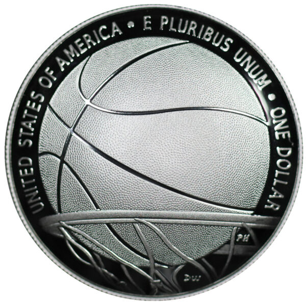 2020-P Basketball Hall of Fame Commemorative $1 Silver Proof OGP - Image 2