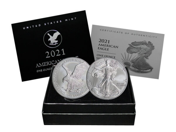 2021-W Uncirculated Burnished American Silver Eagle Type 2