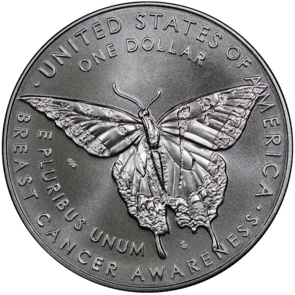 2018-P Breast Cancer Awareness Commemorative $1 Silver Uncirculated OGP - Image 2