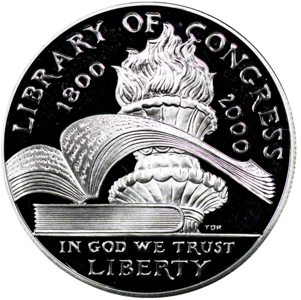 2000-P Library of Congress Commemorative $1 Silver Proof OGP
