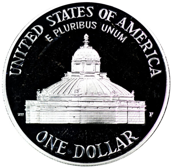 2000-P Library of Congress Commemorative $1 Silver Proof OGP - Image 2