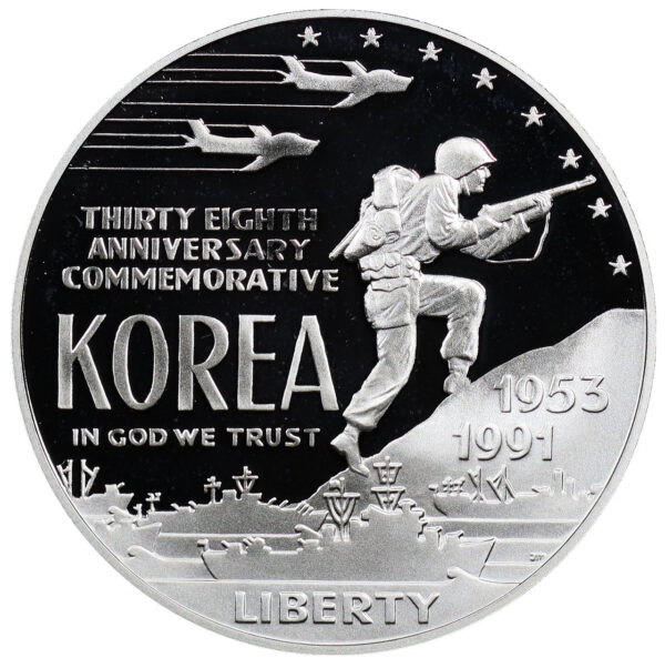 1991-P Korean War Memorial Commemorative $1 Silver Proof OGP