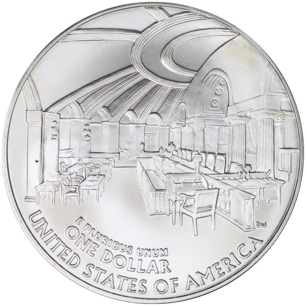 2005-P Chief Justice John Marshall Commemorative $1 Silver Uncirculated OGP - Image 2