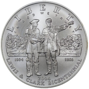 2004-P Lewis and Clark Bicentennial Commemorative $1 Silver Uncirculated OGP