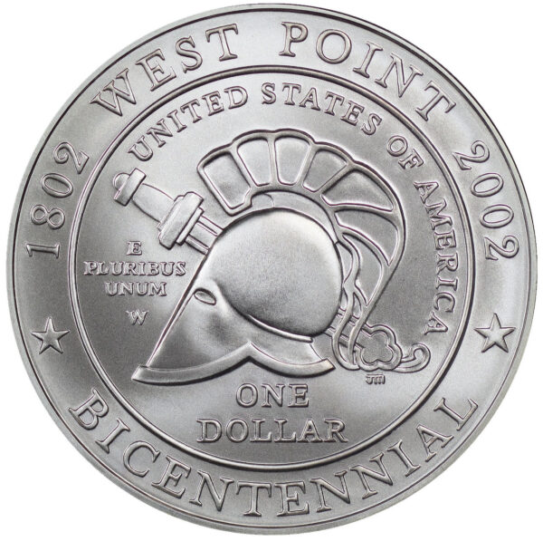 2002-W United States Military Academy Bicentennial Commemorative $1 Silver Uncirculated OGP - Image 2